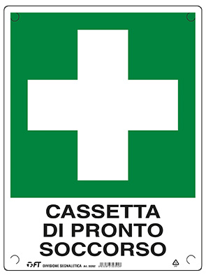 CARTELLO CASSETTA PRONTO SOCCORSO 30X40 cm