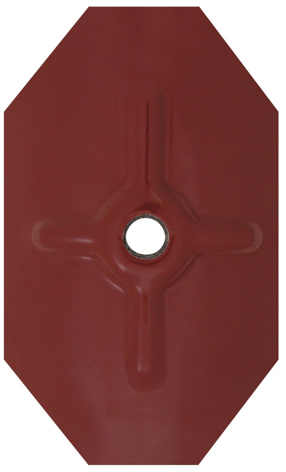 RG-RAINBOW Rondella ottagonalecon guarnizione rosso siena