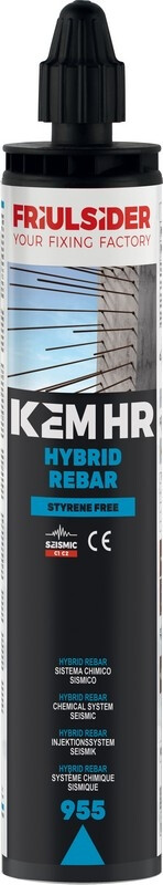 KEM HR - HYBRID REBAR Fissaggio chimico s/stirene 300ml IT-SK-BG-EL