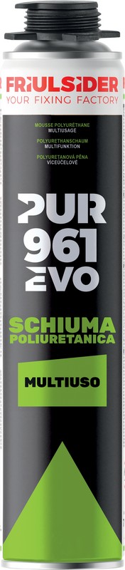 PUR 961 EVO - MULTIUSO - Schiuma poliuretanica B3 - pistola - 750 ml