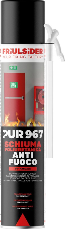 Cod. 9672000000000 - PUR 967 FIRE STOP Schiuma poliuretanica B1-EI240 manuale