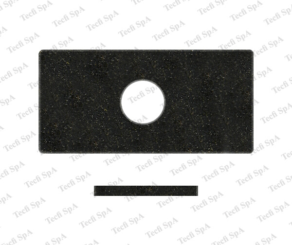 Cod. AF0114045 - Rondella rettangolare in ruberoide nero