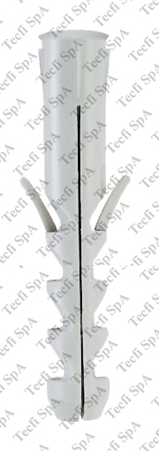 Cod. AX0510050 - Tassello in nylon con bordo con vite TPS truciolare zincata