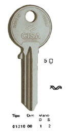 Cod. CC01310S - CHIAVI CISA 01310 SX (CS207)