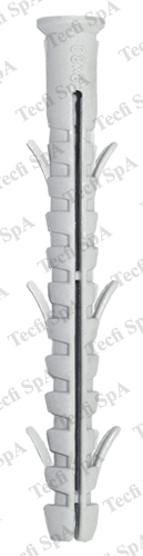 Cod. CN0210080 - Tassello nylon prolungato b/svasato c/6 alette
