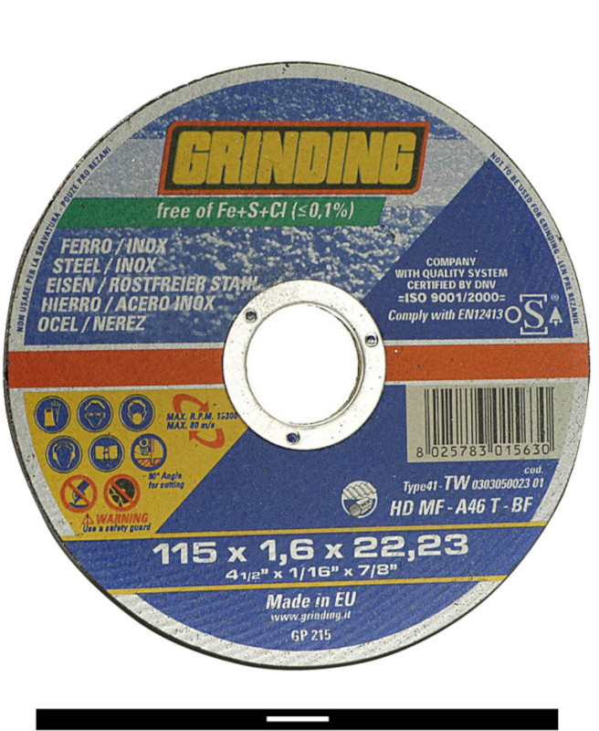 DISCHI GRINDING FERRO 230X1,9