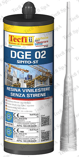 Cod. DGE0200400 - Resina vinilestere bicomponente s/stirene, ETA-CE