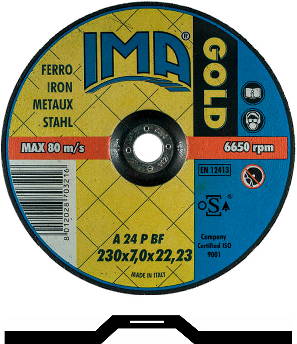 DISCHI IMA-GOLD FERRO 115X6,4