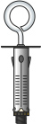 Cod. DY1606030 - Tassello in acciaio con occhiolo chiuso e rondella, zincato