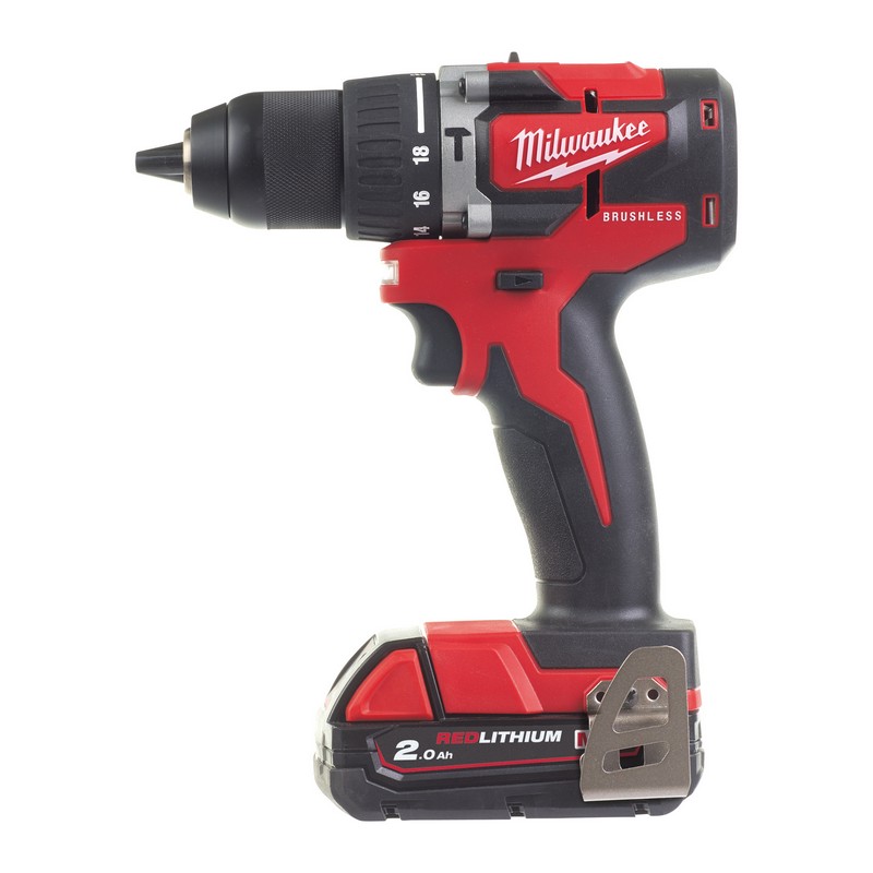 Trapano battente 18 Volt 2,0Ah Compact Brushless