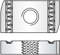 Cod. PH0106008 - Dadi rettangolari con scanalature per profili, zincati