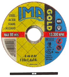 Cod. DIF115X1 - DISCHI IMA-GOLD FERRO 115X1,0