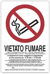 S.PVC VIETATO FUMARE 30X20